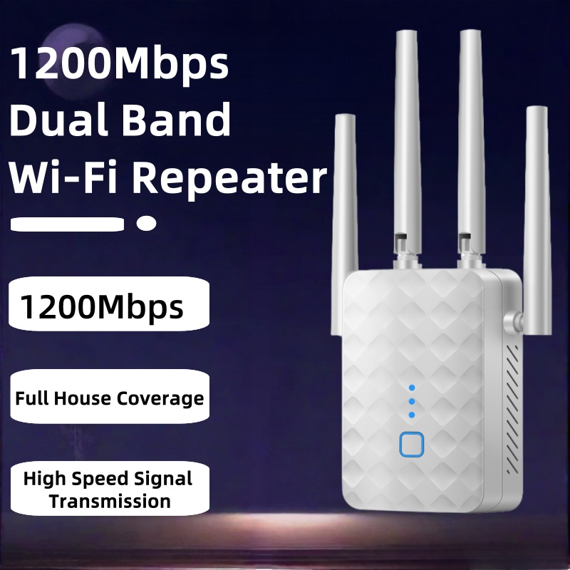 Home Security Outdoor - 1200Mbps ثنائي النطاق واي فاي مكرر