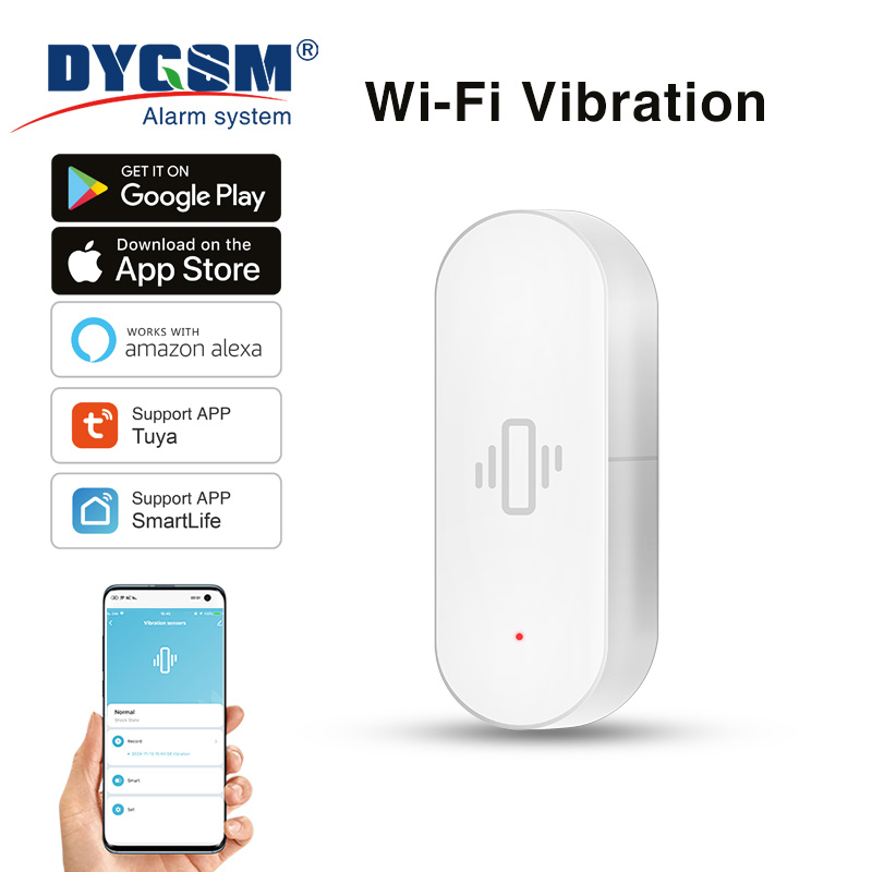 Home Security App - مستشعر اهتزاز واي فاي من تويا،