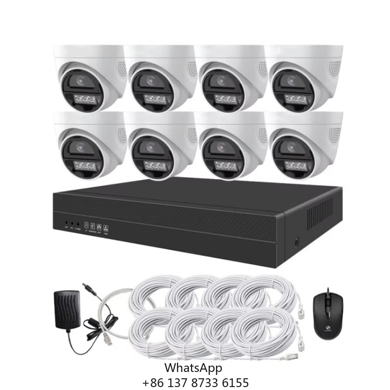 Home Security With Camera - طقم كاميرات مراقبة 4 قنوات و8