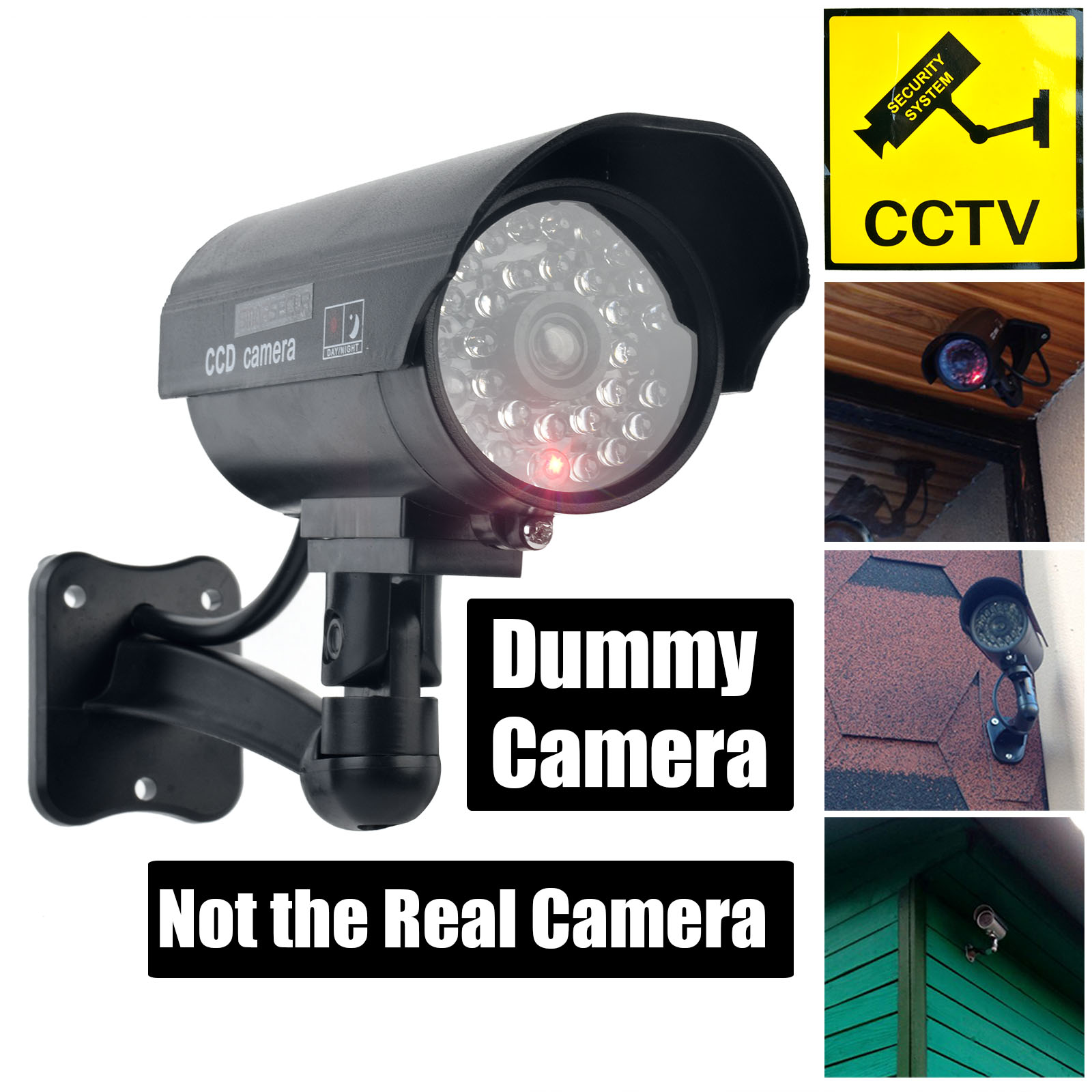 Home Security Lights - كاميرا Smarsecur المزيفة، كاميرا مراقبة CCTV