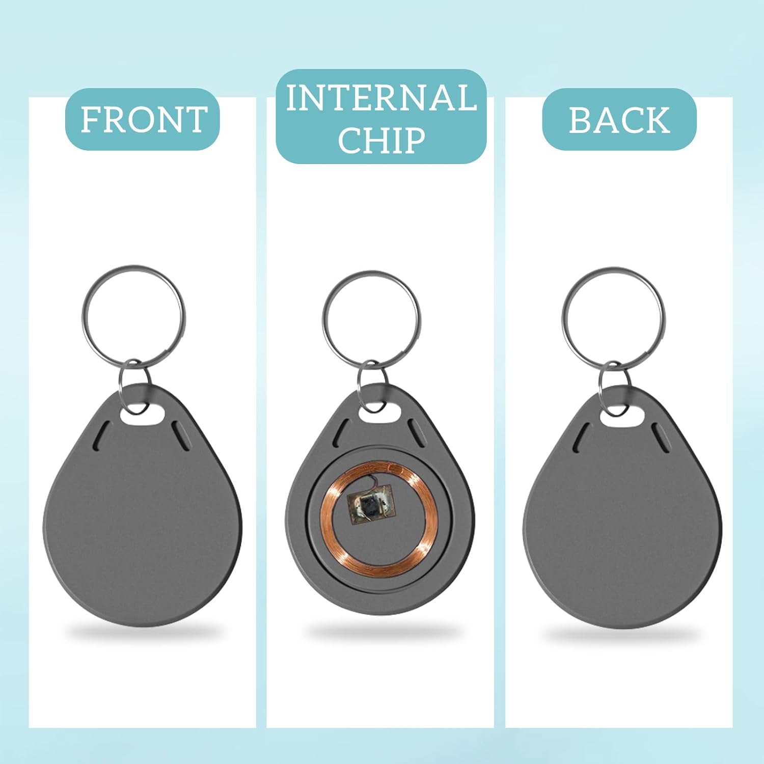 Home Security Key Fob - 100P NFC بطاقة تعريف المفاتيح الذكية