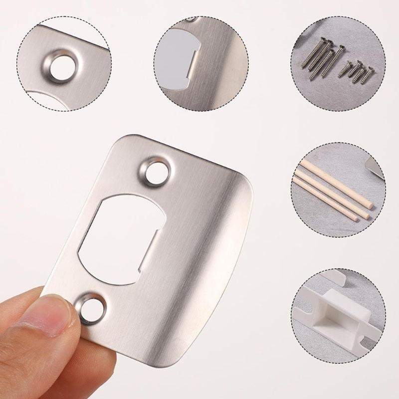 Home Security Upgrades - مجموعة ألواح ضربات الباب، مجموعة تعزيز