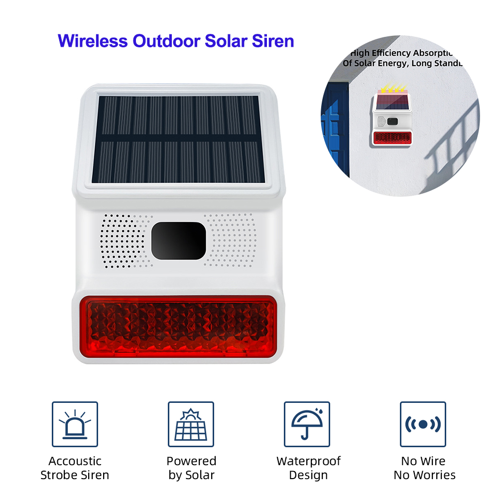 Home Security Lights - TAIBOAN 433MHZ اللاسلكية الشمسية ضوء الصوت