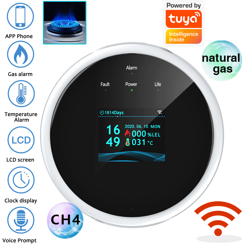 Home Security Upgrades - جهاز استشعار إنذار الغاز بتقنية واي