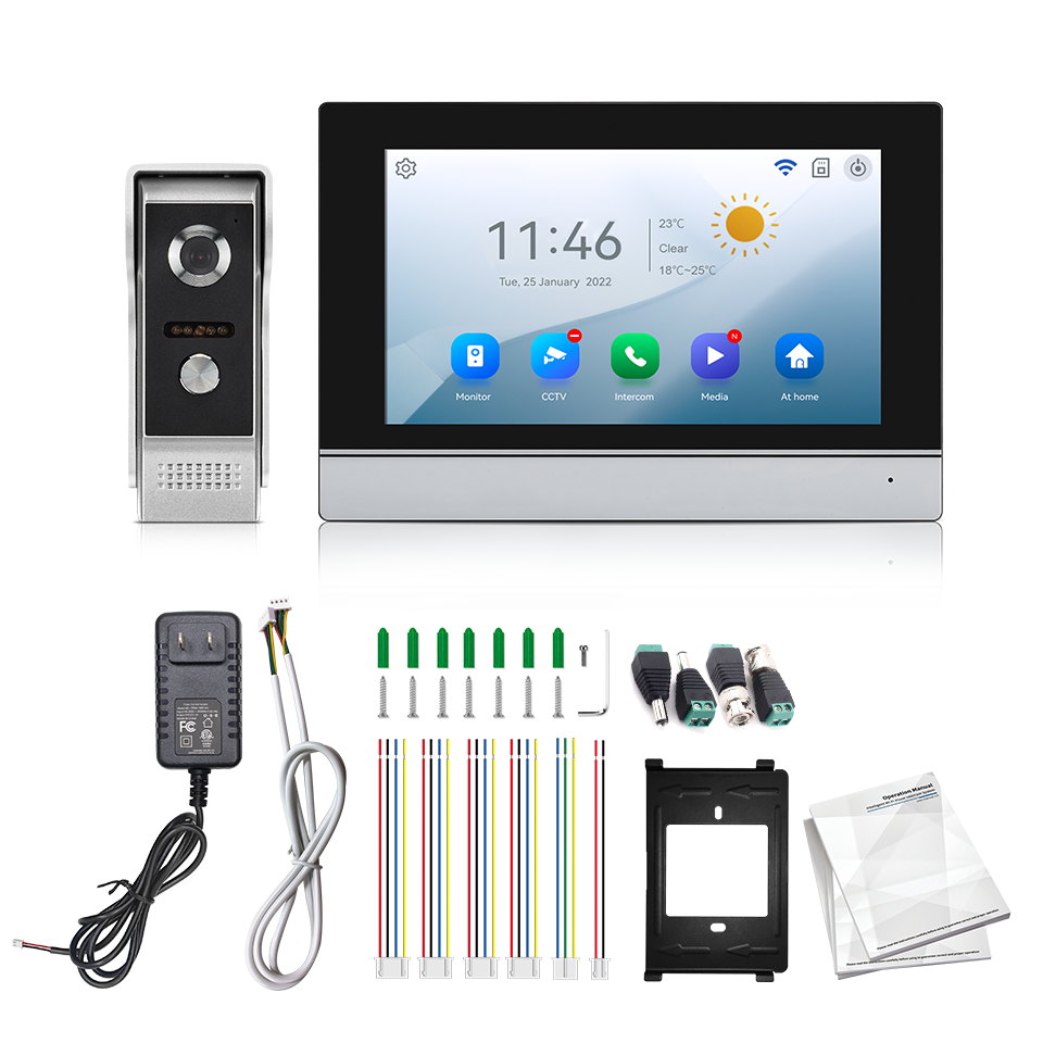 Home Security Ultimate - 7 بوصة IPS شاشة 2MP تويا