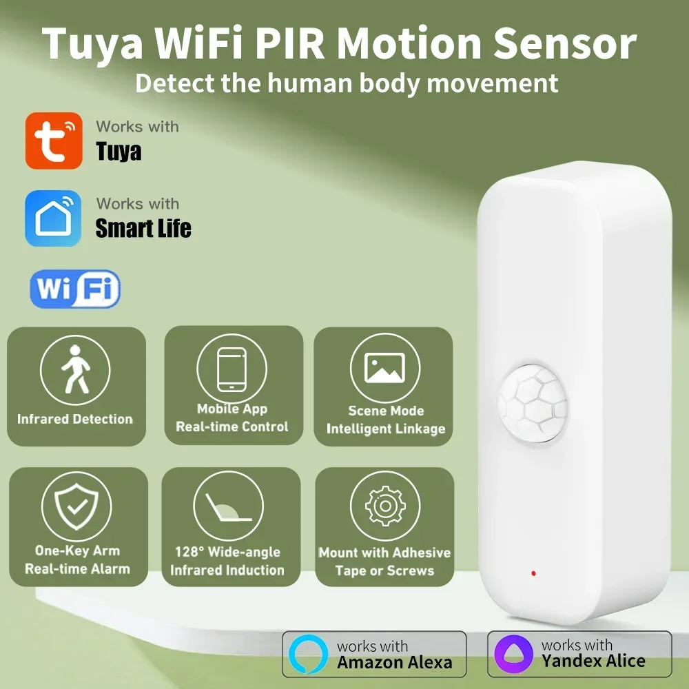 Home Security App - Tuya WiFi محس حركة PIR الذكية