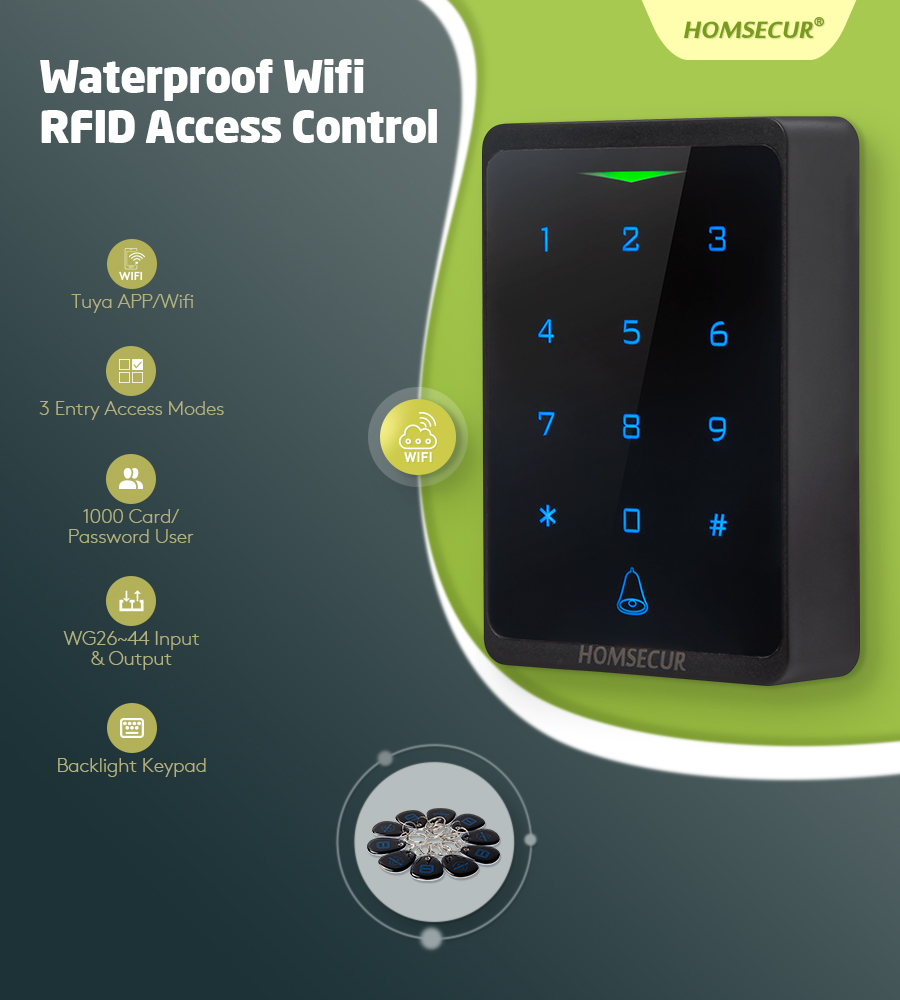 Home Security Key Fob - نظام التحكم بالوصول عبر واي فاي