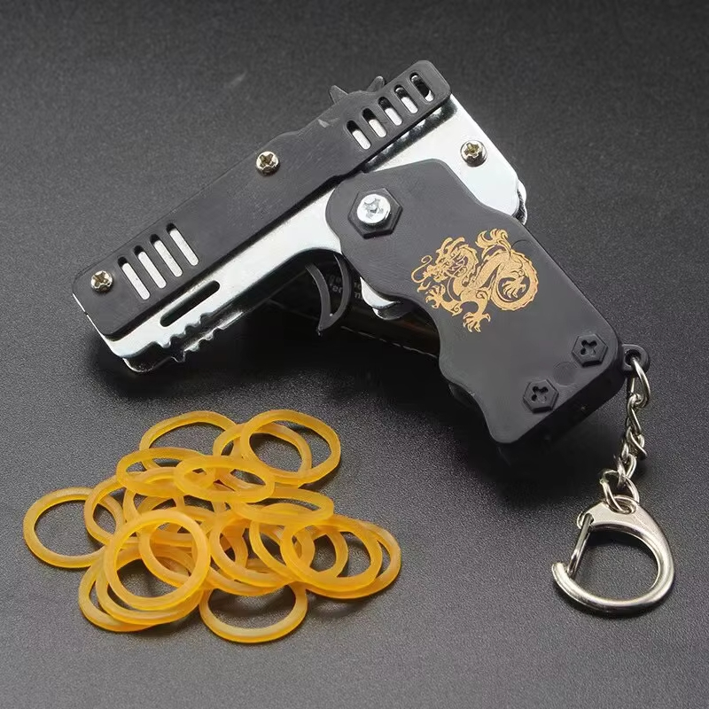 مسدس مطاطي صغير على شكل سلسلة  - مراجعة Home Security Gun وسعره