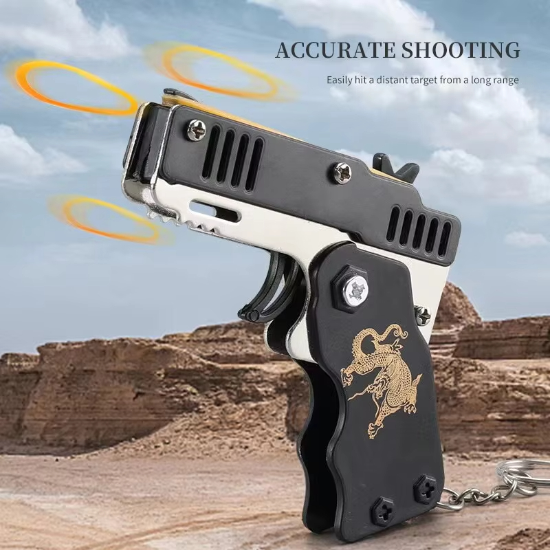 مسدس مطاطي صغير على شكل سلسلة  - مراجعة Home Security Gun وسعره