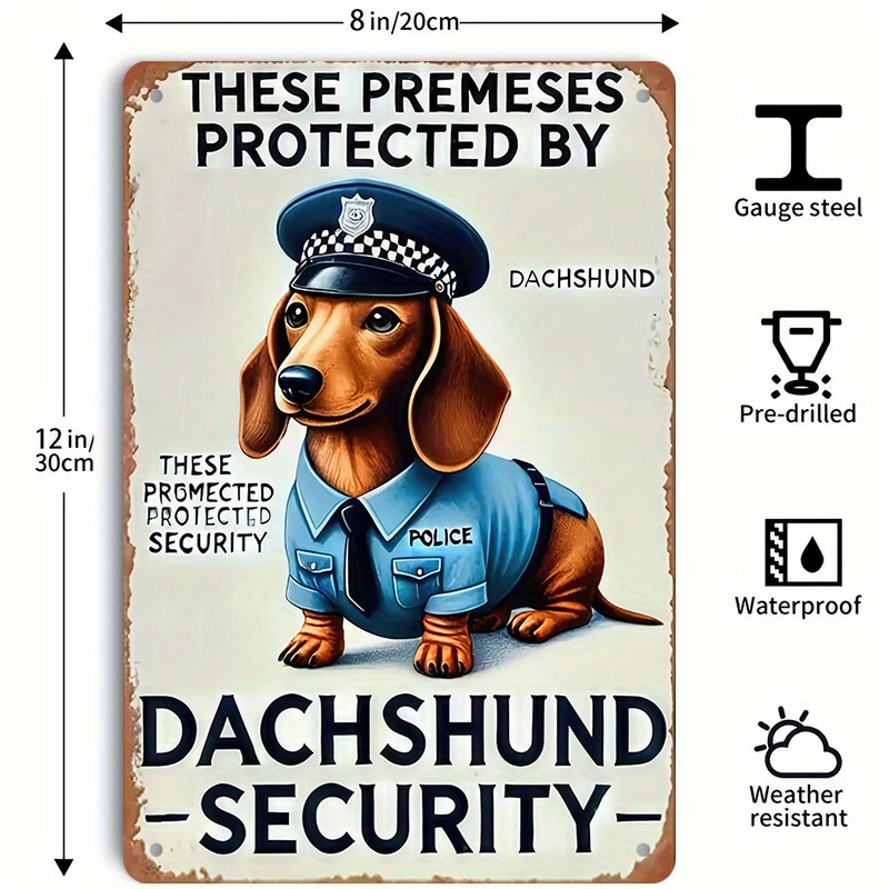 لافتة أمان معدنية مضحكة على شك - مراجعة Home Security Outdoor وسعره