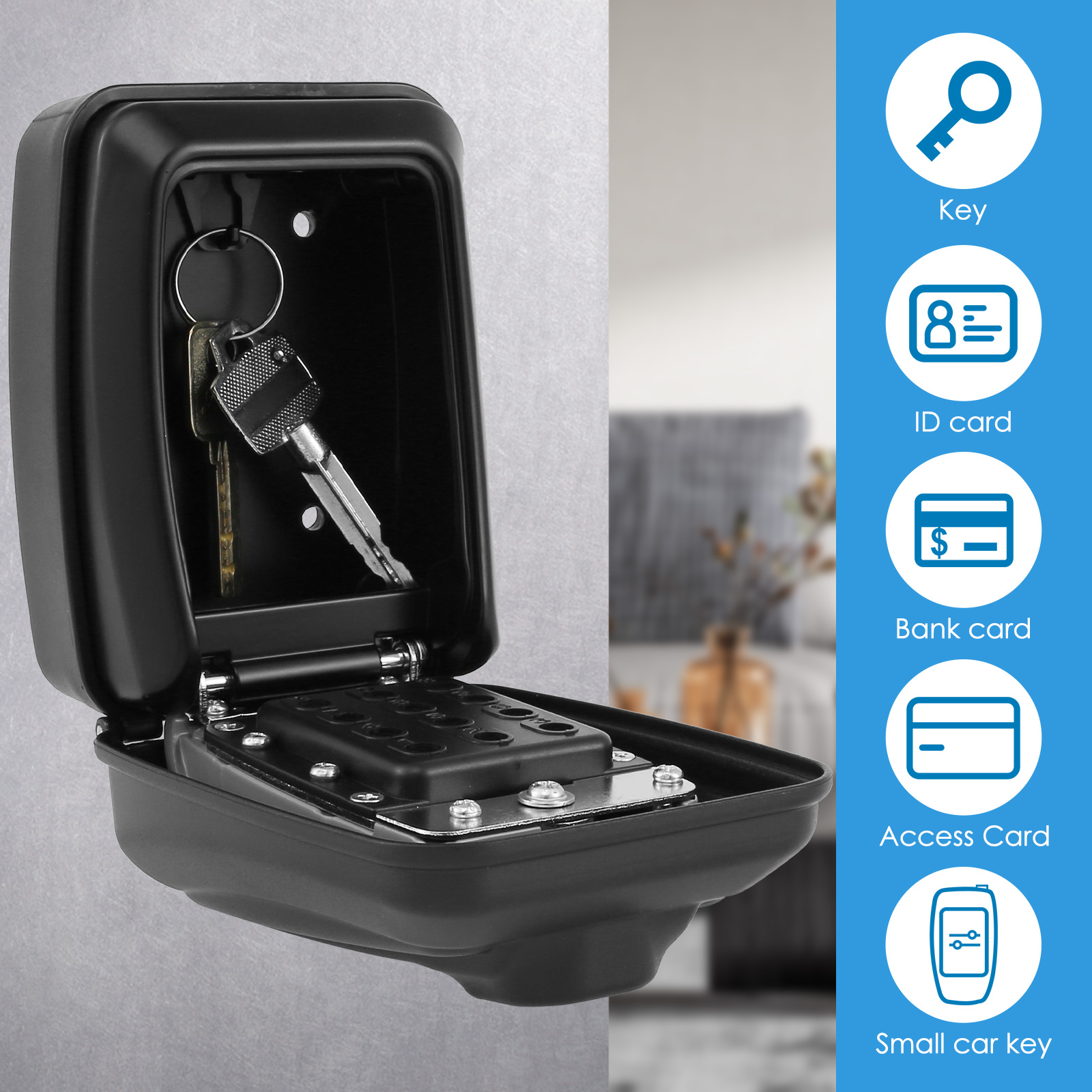 مفتاح اقفال الصناديق جدار جبل  - مراجعة Home Security Essential وسعره