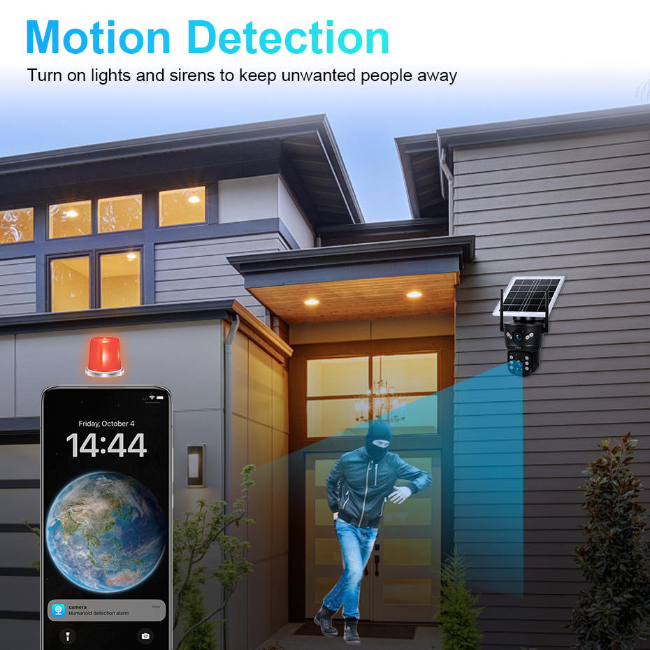 كاميرا KERUI الشمسية بدقة 6 مي - مراجعة Home Security Upgrades وسعره
