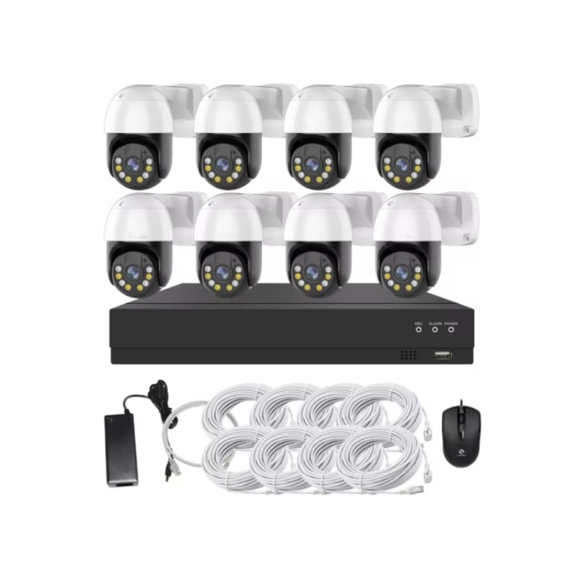 طقم كاميرات مراقبة 4 قنوات و8  - مراجعة Home Security With Camera وسعره