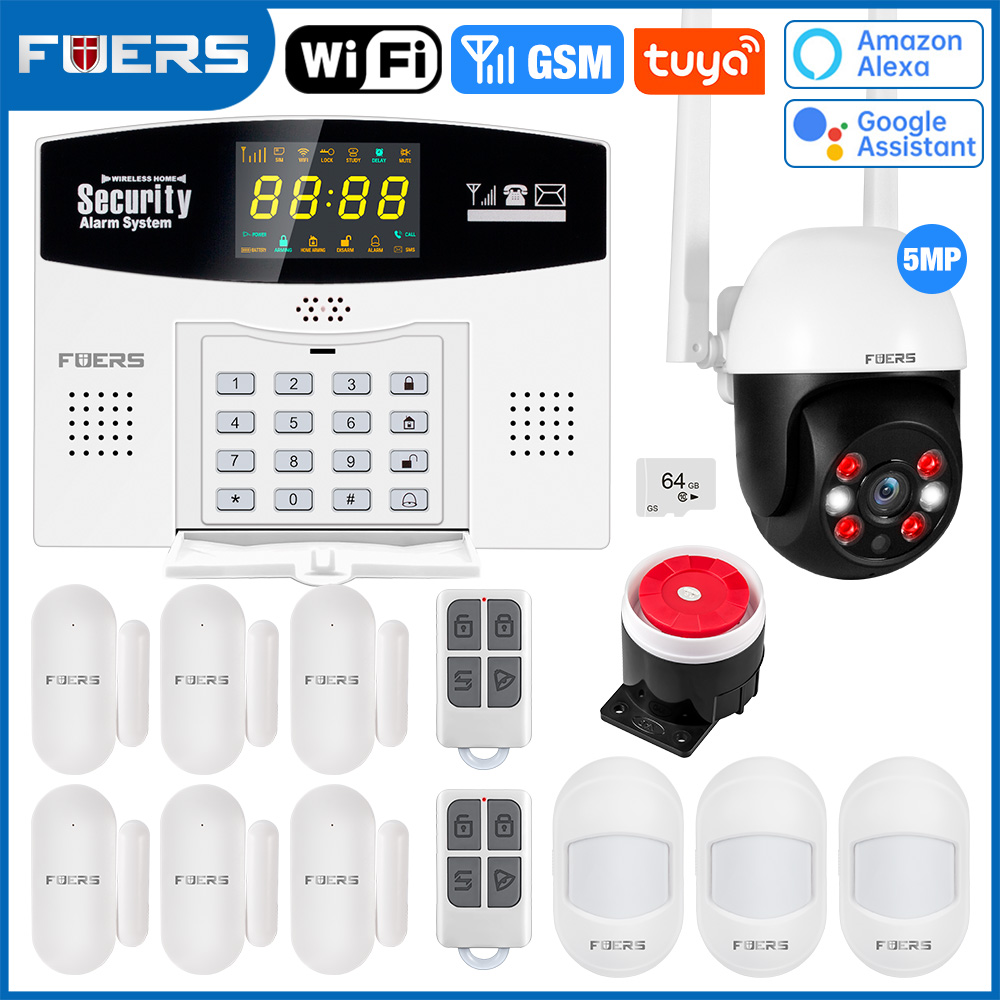 Fuers Tuya نظام إنذار ذكي عدة  - مراجعة Home Security Phone Number وسعره