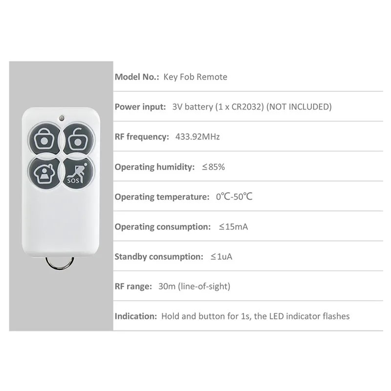 جهاز تحكم عن بعد أصلي من برودل - مراجعة Home Security Key Fob وسعره