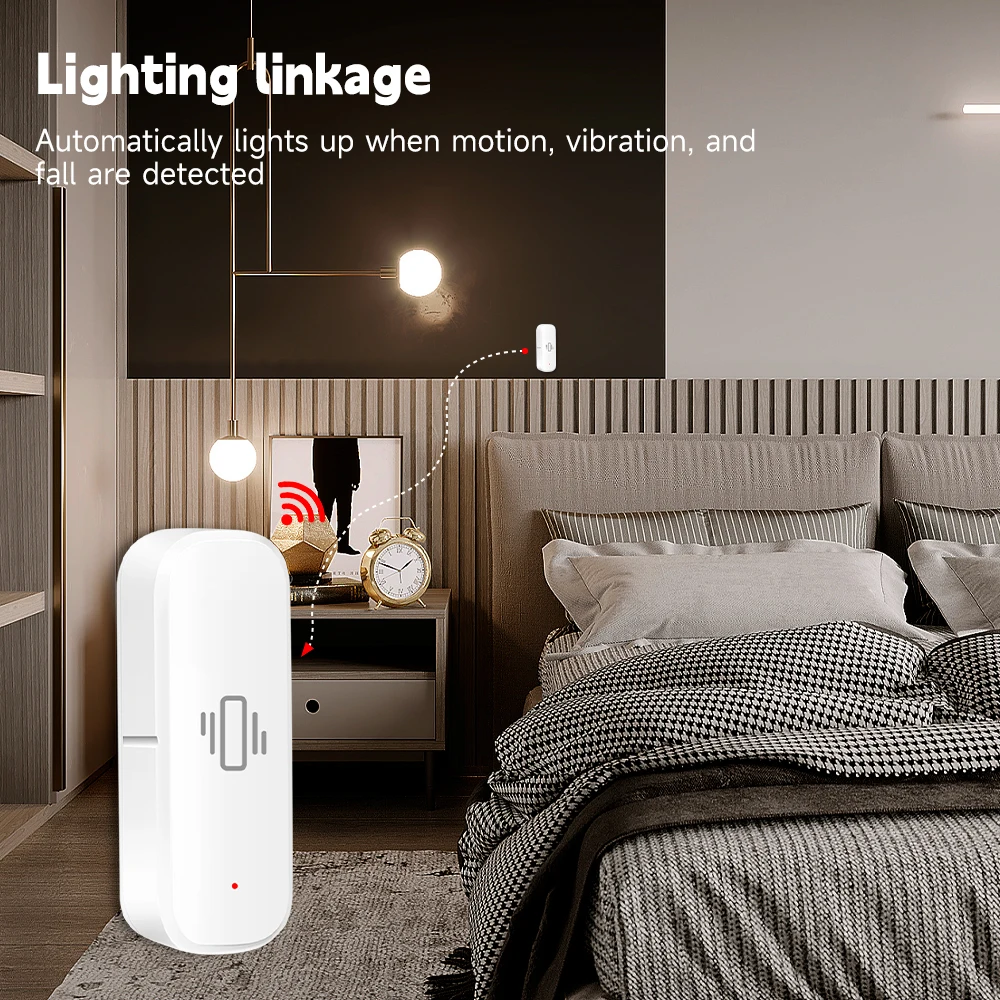 مستشعر اهتزاز ذكي بتقنية واي ف - مراجعة Home Security App وسعره