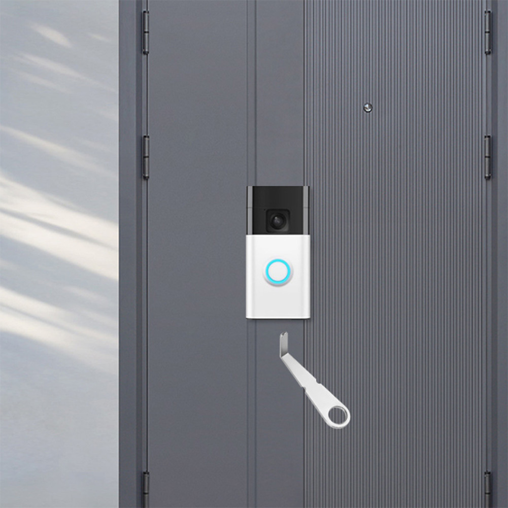 مفتاح فضي لجرس الباب بالفيديو  - مراجعة Home Security Essential وسعره
