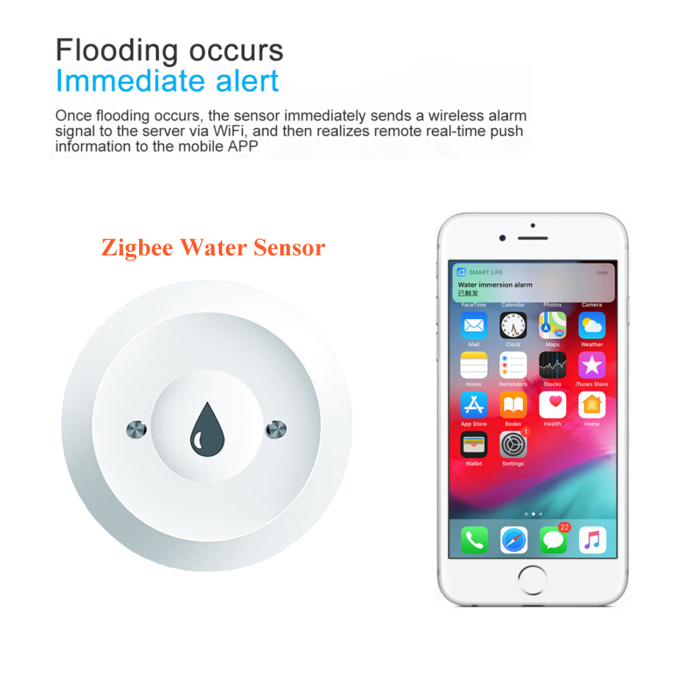 Tuya مستشعر تسرب المياه المنزل - مراجعة Home Security App وسعره