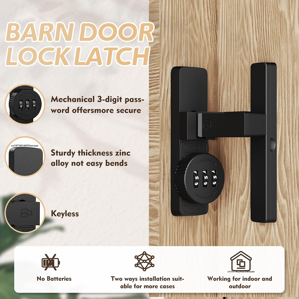 قفل باب الحظيرة الآمن مكون من  - مراجعة Home Security Locks For Doors وسعره