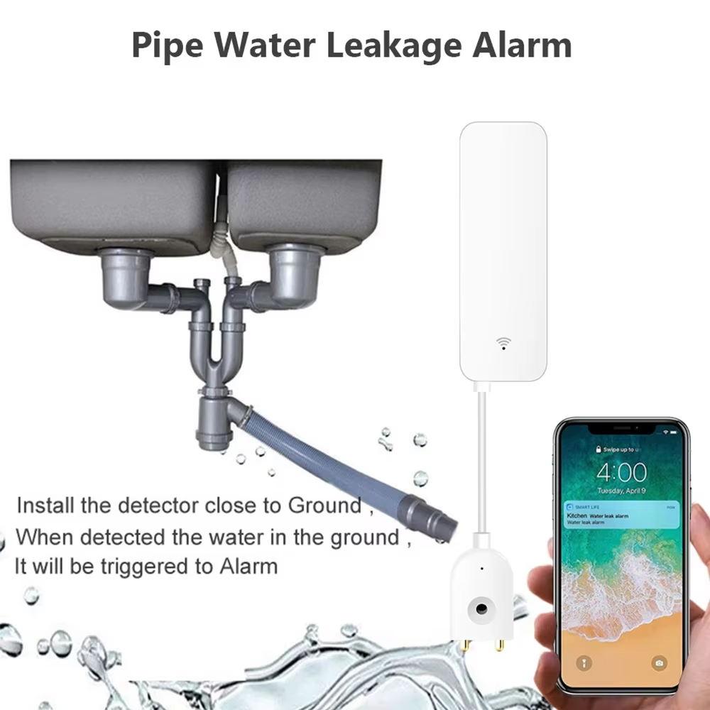 جهاز استشعار تسرب المياه بتقني - مراجعة Home Security App وسعره