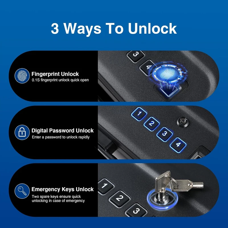 صندوق أمان للمسدسات محمول ومخف - مراجعة Home Security Gun وسعره