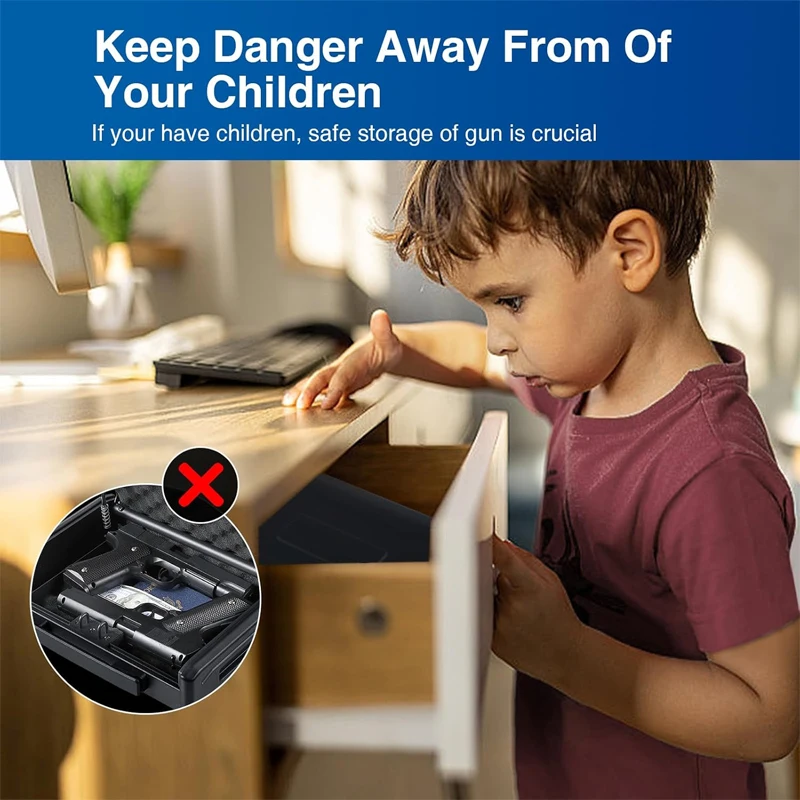 صندوق أمان للمسدسات محمول ومخف - مراجعة Home Security Gun وسعره