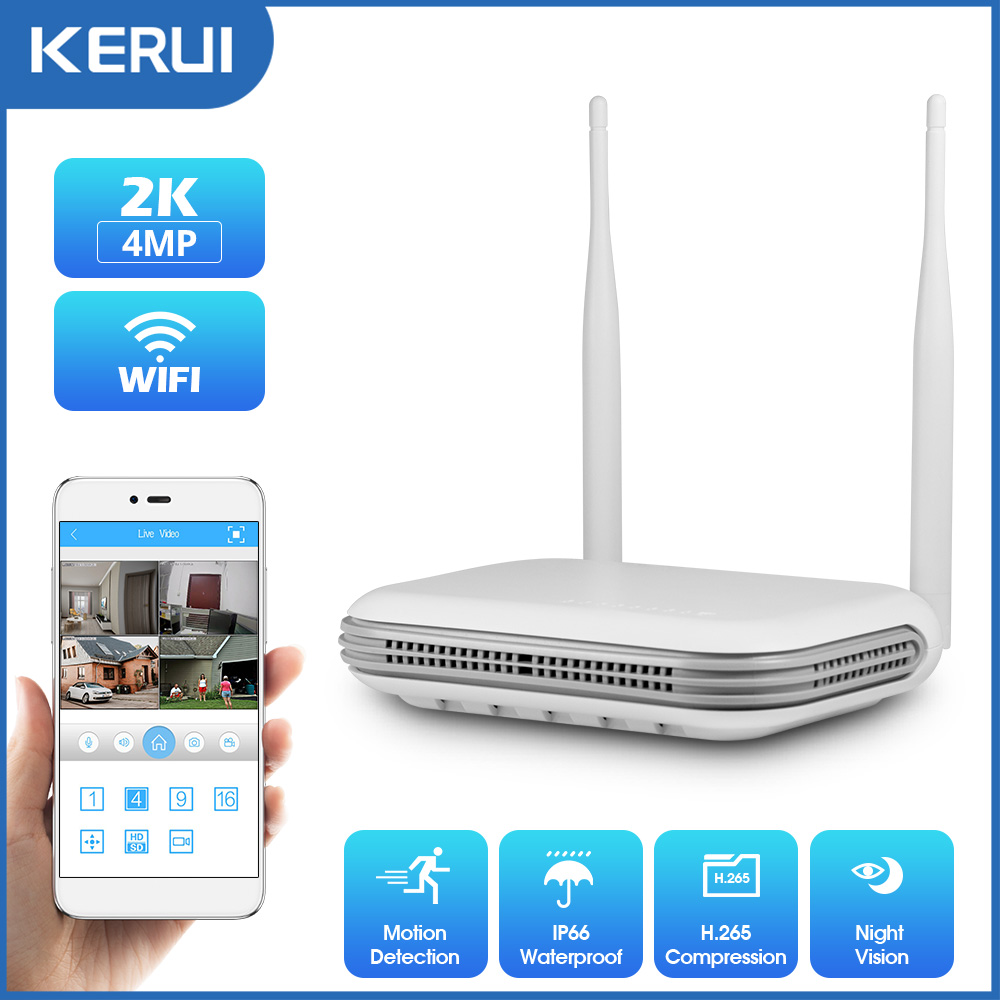 KERUI 2K 3K 4MP 8CH NVR WIFI O - مراجعة Home Security Panel وسعره