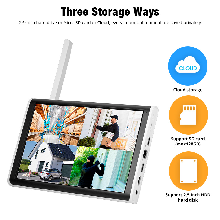 KERUI 2K 3K 4MP 8CH NVR WIFI O - مراجعة Home Security Panel وسعره