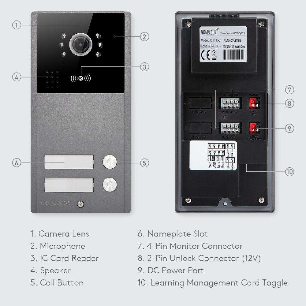 1080P HD IP65 كاميرا جرس الباب - مراجعة Home Security Key Fob وسعره