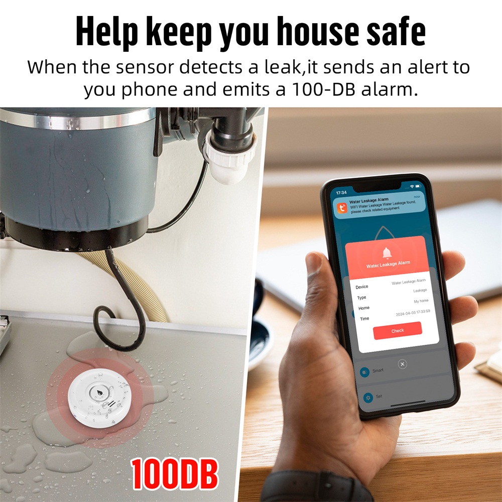 Fuers كاشف تسرب المياه إنذار ا - مراجعة Home Security Upgrades وسعره