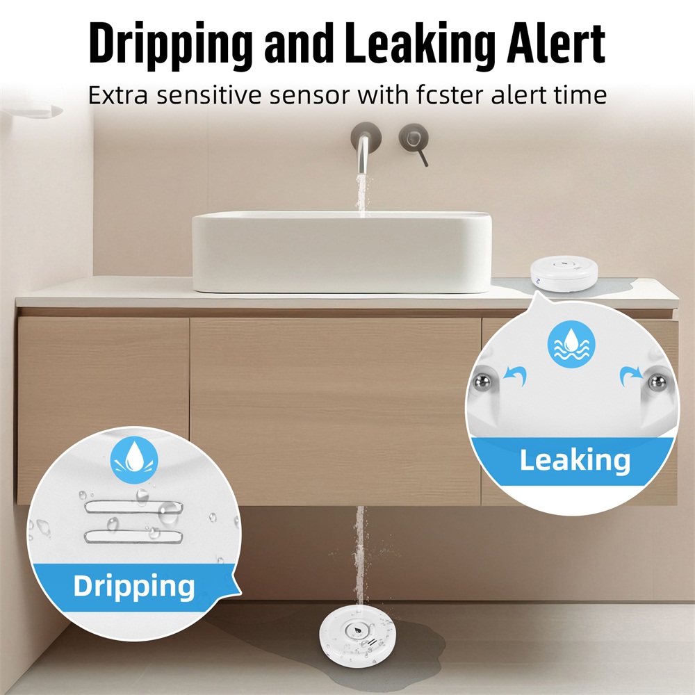 Fuers كاشف تسرب المياه إنذار ا - مراجعة Home Security Upgrades وسعره