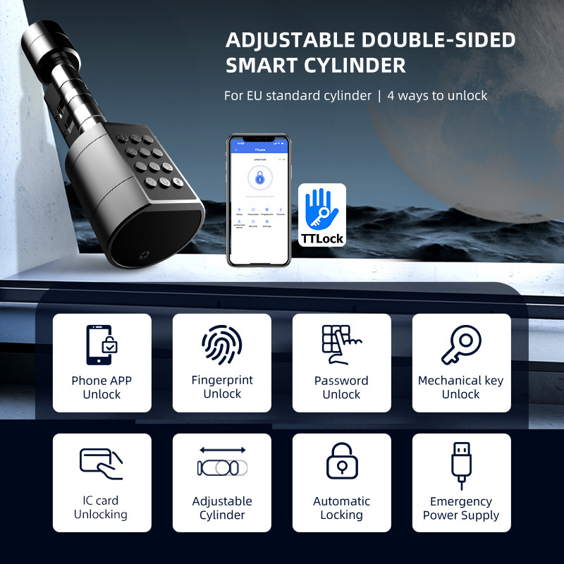 قفل باب أسطواني أوروبي ذكي ttl - مراجعة Home Security Upgrades وسعره