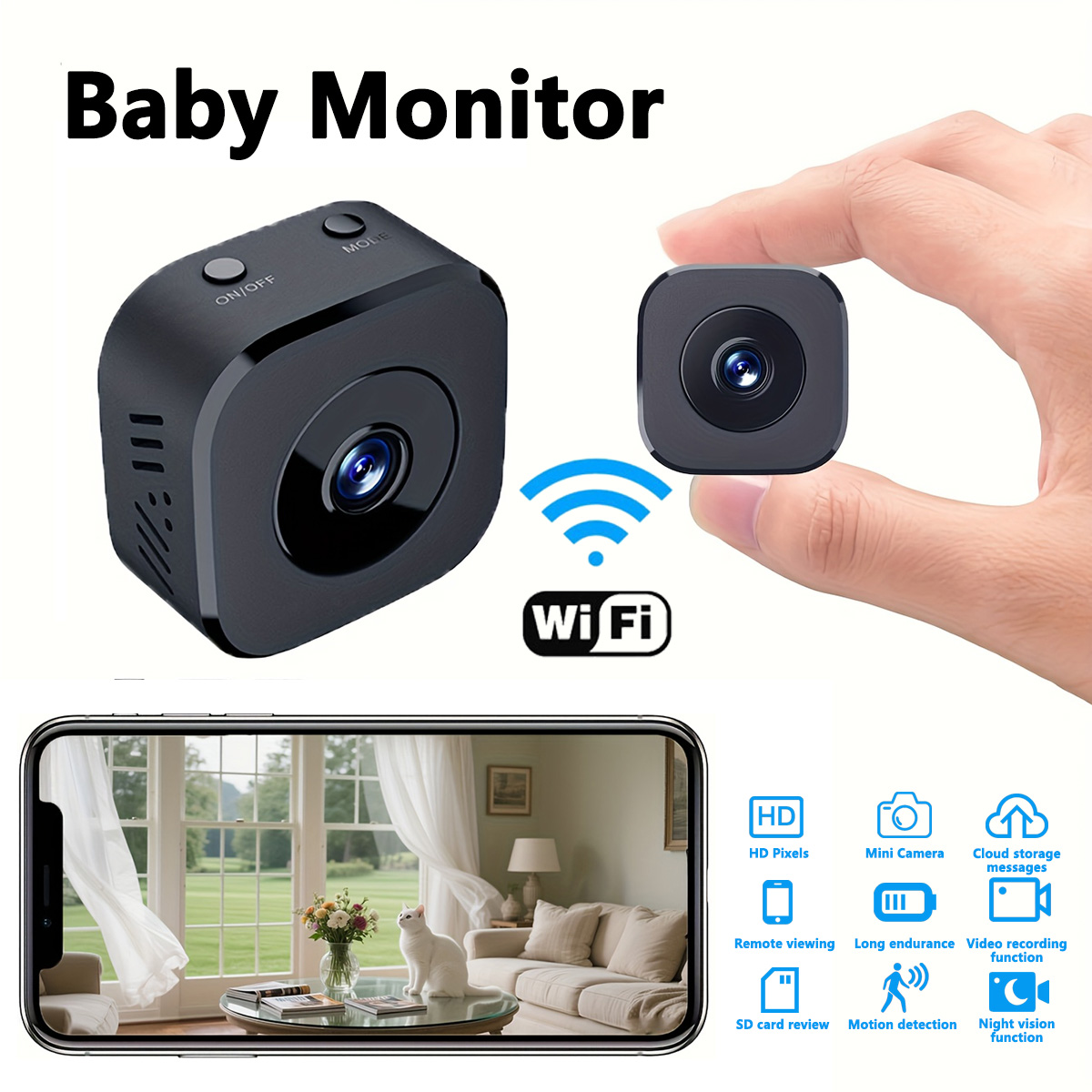 1080P HD كاميرا واي فاي صغيرة  - مراجعة Home Security With Camera وسعره