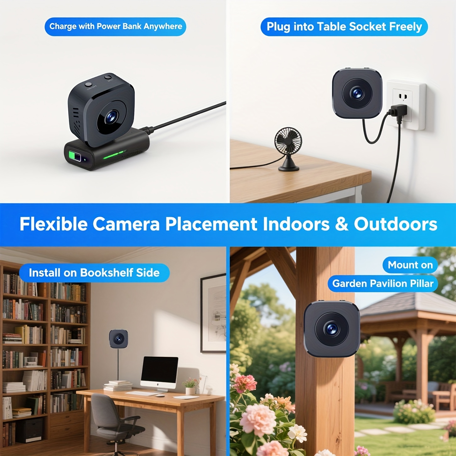1080P HD كاميرا واي فاي صغيرة  - مراجعة Home Security With Camera وسعره