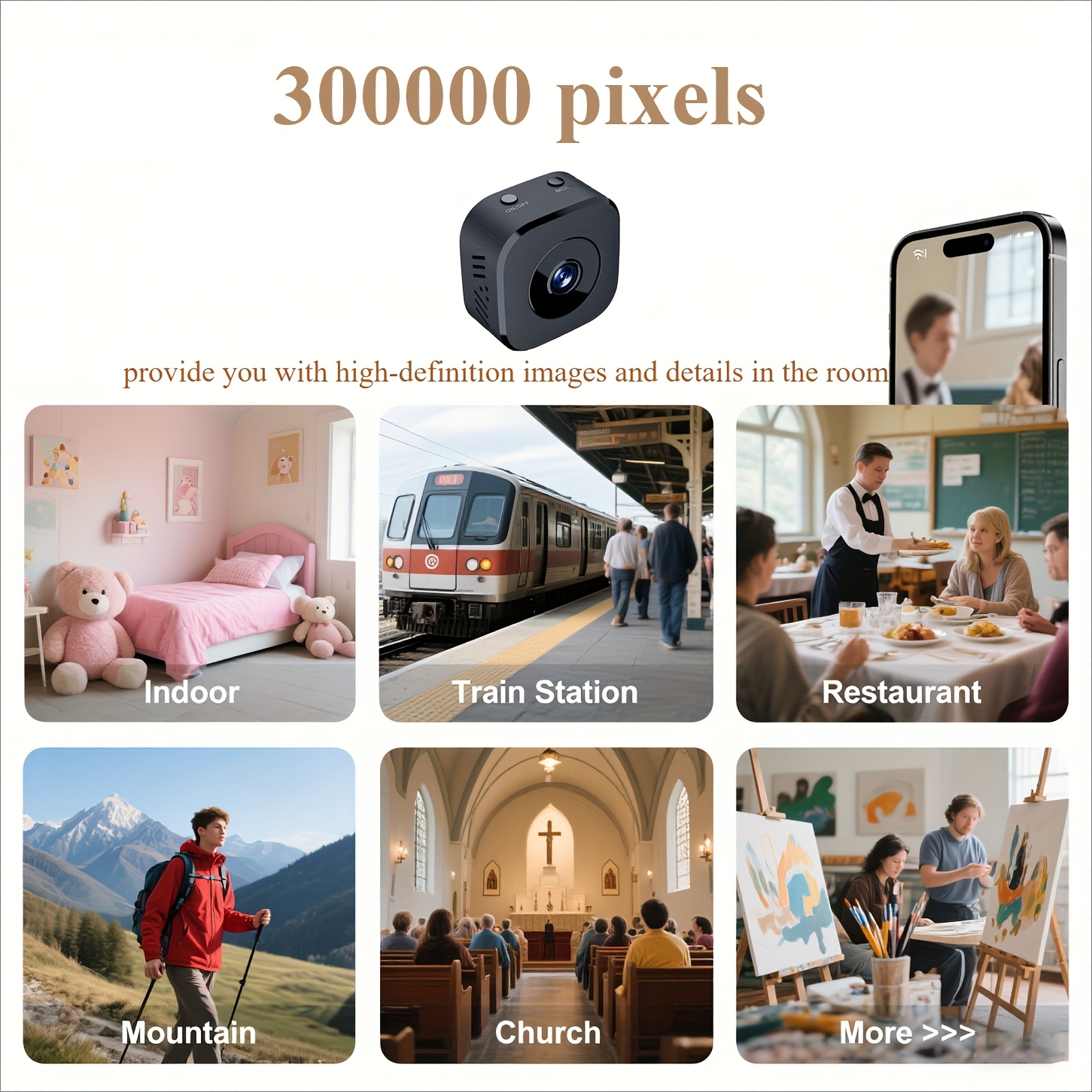 1080P HD كاميرا واي فاي صغيرة  - مراجعة Home Security With Camera وسعره