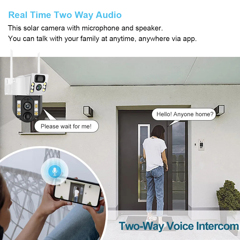 كاميرا مراقبة CCTV شمسية خارجي - مراجعة Home Security Panel وسعره