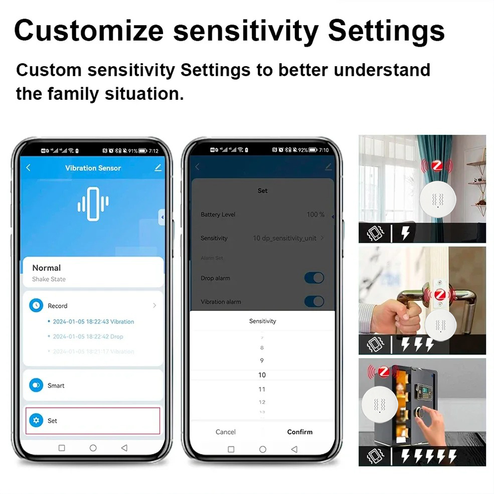 مستشعر اهتزاز ذكي من تويا زيجب - مراجعة Home Security App وسعره