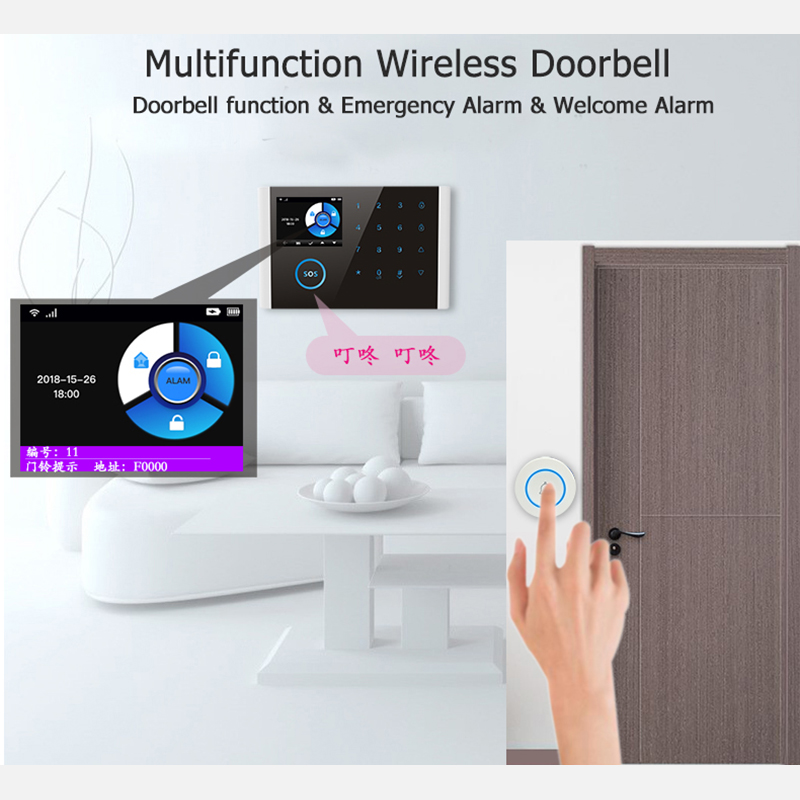 جديد 433 ميجا هرتز جرس الباب ا - مراجعة Home Security Essential وسعره
