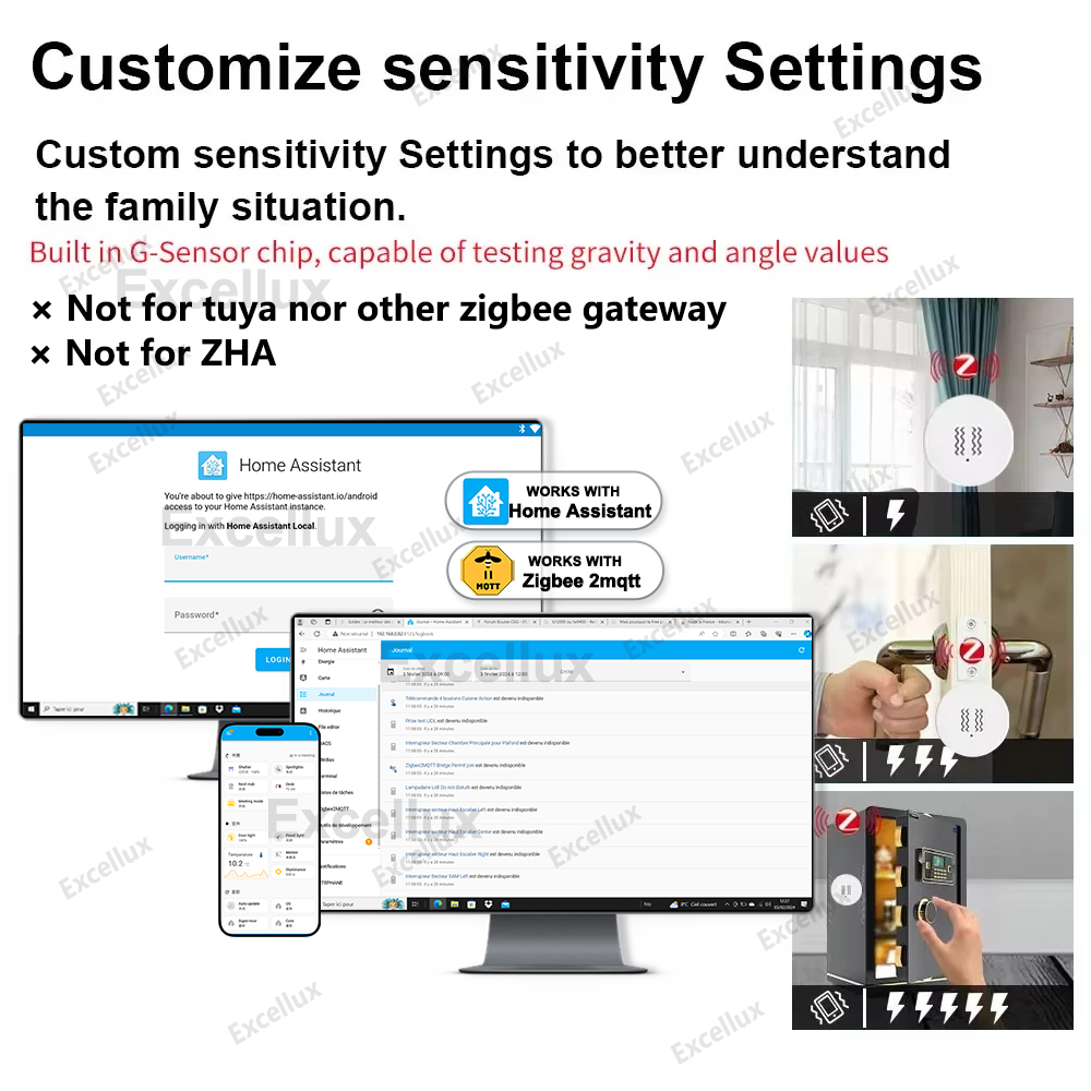 Zigbee 3.0 مستشعر الاهتزاز الذ - مراجعة Home Security App وسعره