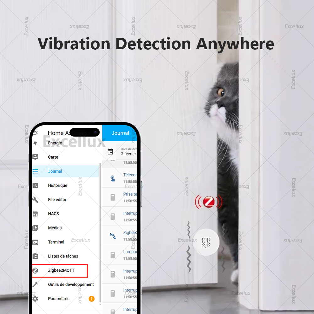 Zigbee 3.0 مستشعر الاهتزاز الذ - مراجعة Home Security App وسعره