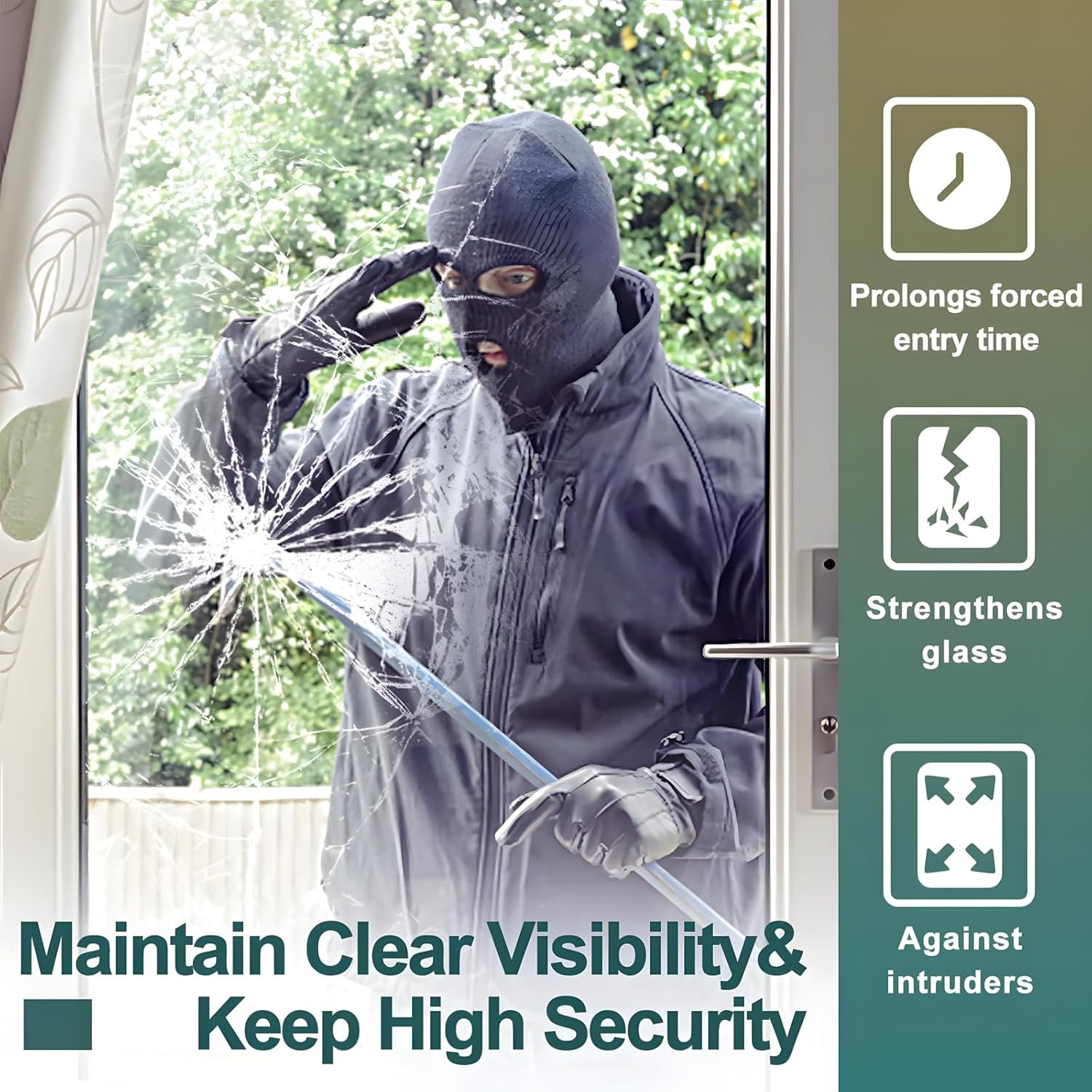 فيلم نافذة شفاف للأمن والسلامة - مراجعة Home Security Film For Windows وسعره