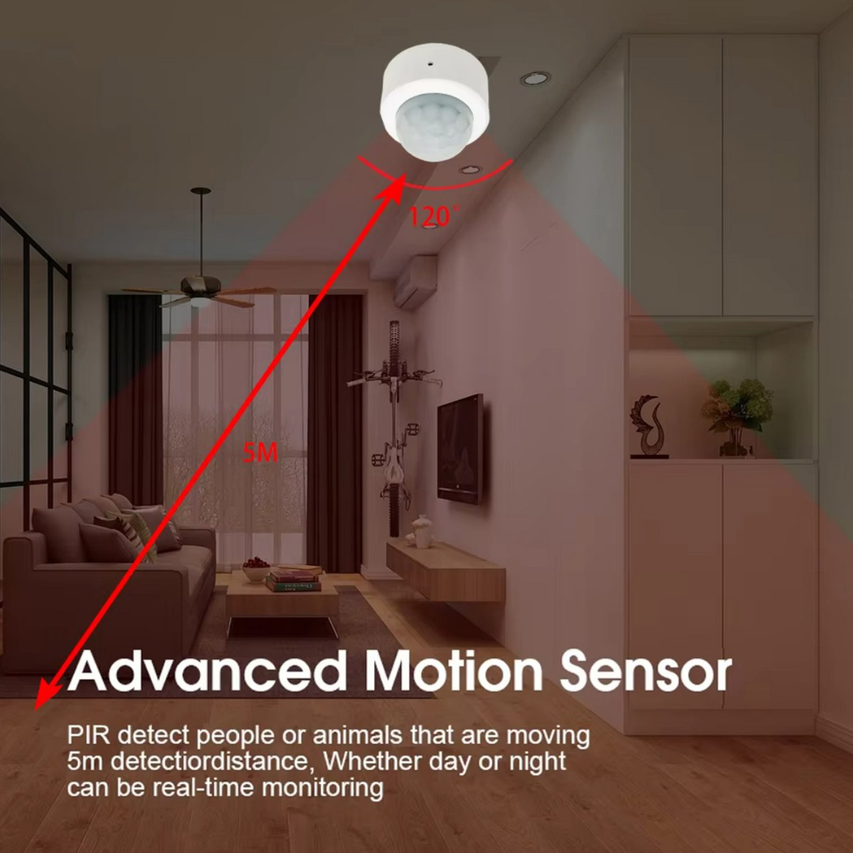 مستشعر حركة صغير Zigbee3.0 لاس - مراجعة Home Security App وسعره