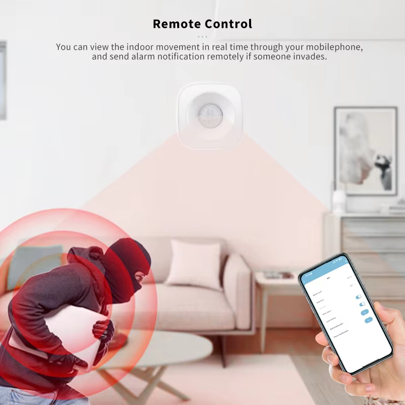 Tuya ZigBee/WiFi PIR محس حركة  - مراجعة Home Security App وسعره