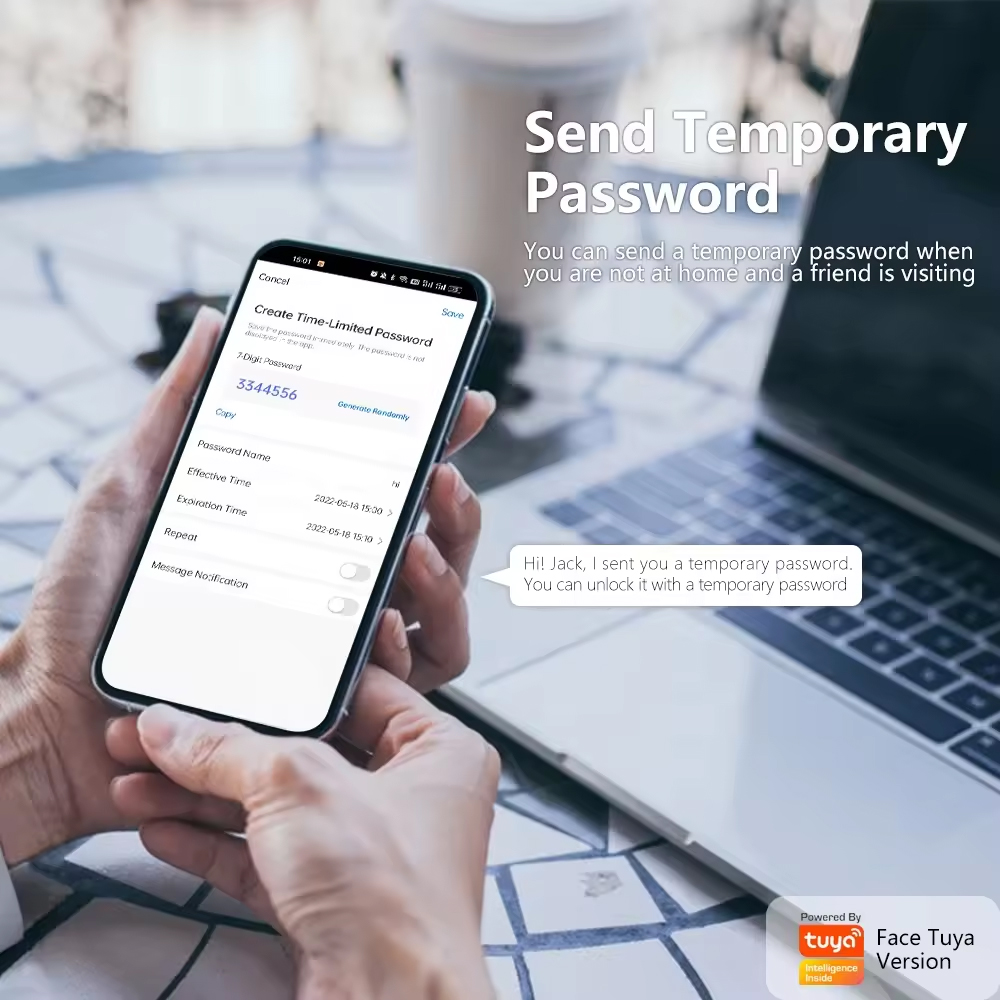 قفل باب إلكتروني ذكي بكلمة مرو - مراجعة Home Security With Camera وسعره