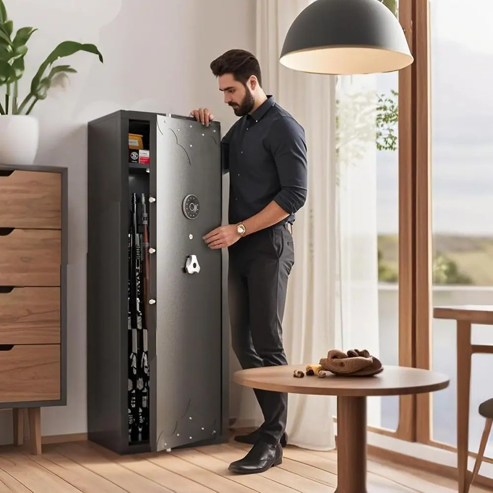 خزنة أسلحة كبيرة قابلة للفك لت - مراجعة Home Security Gun وسعره